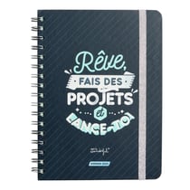 Agenda civil semainier 2023 - 15,6 x 22,1 cm - Mr Wonderful - Rêve, fais des projets et lance-toi