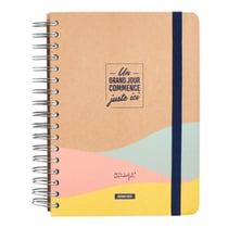 Agenda civil journalier 2023 - 17 x 23 cm - Mr Wonderful - Un grand jour commence juste ici