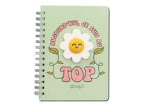 Cahier - A5 - Aujourd'hui je suis au top - Mr. Wonderful - 160 pages - Marguerite