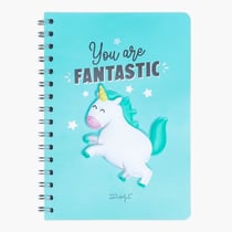 Cahier 3D à spirales - Format A5 - Licorne - MRWONDERFUL