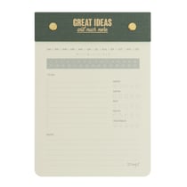 Bloc-notes vert - Great ideas and much more