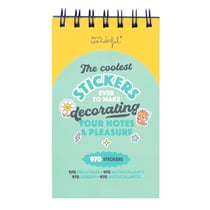 Bloc de stickers Mr Wonderful - Bleu - 9,5 x 16 cm
