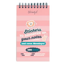 Bloc de stickers Mr Wonderul - Rose - 9,5 x 16 cm