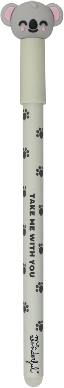 Stylo effaçable Mr Wonderful - Koala - bleu - pointe moyenne
