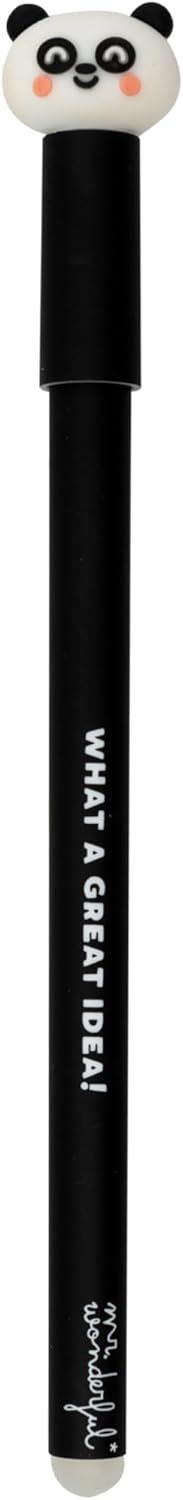 Stylo effaçable Mr Wonderful - Panda - bleu - pointe moyenne