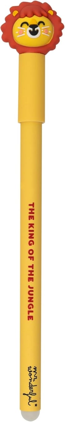 Stylo effaçable Mr Wonderful - Lion - bleu - pointe moyenne