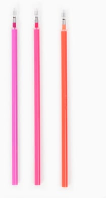 Lot de 3 recharge d'encre pour stylos effaçables Mr Wonderful - Bo-Bo - orange, rose et lilas