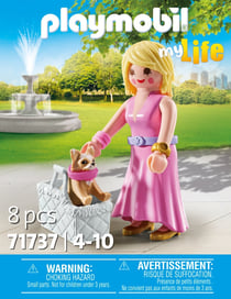 Playmobil - Dame avec Chihuahua et panier transport - 71737
