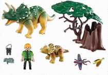 Tricératops et son petit - Playmobil Dinos 5234