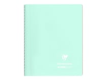 Cahier polypro à spirale - Format A5 14.8 x 21 cm - Koverbook pastel Blush - Clairefontaine - 160 pages lignées - Menthe à l'eau