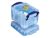 Boîte en plastique blanc transparent de 0.14 L