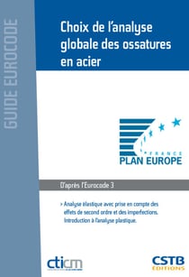 Choix de l'analyse globale des ossatures en acier - Analyse élastique avec prise en compte des effets de second ordre et des imperfections - Introduction à l'analyse plastique - D'après l'Eurocode 3
