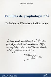 Feuillets de graphologie n°3 - Technique de l'Ecriture - L'Observation