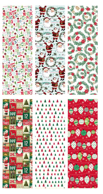 Hoomark - 1 Papier Noël - Xmas vintage - 200 x 70 cm
