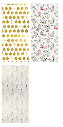 Hoomark - 1 Papier Noël - Blanc doré à chaud - 150 x 70 cm