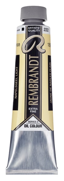 Peinture à l'huile Rembrandt en tube de 40 ml - Royal Talens - Extra-fine - Jaune de naples clair