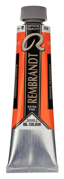 Peinture à l'huile Rembrandt en tube de 40 ml - Royal Talens - Extra-fine - Orange permanent