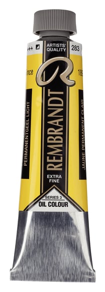 Peinture à l'huile Rembrandt en tube de 40 ml - Royal Talens - Extra-fine - Jaune parmanent clair