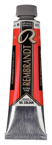 Peinture à l'huile Rembrandt en tube de 40 ml - Royal Talens - Extra-fine - Garance permanent moyen