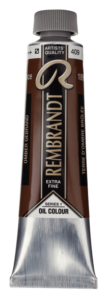 Peinture à l'huile Rembrandt en tube de 40 ml - Royal Talens - Extra-fine - Terre d'ombre brûlée