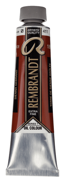 Peinture à l'huile Rembrandt en tube de 40 ml - Royal Talens - Extra-fine - Terre de sienne brûlée