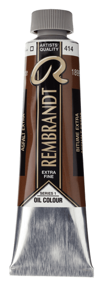 Peinture à l'huile Rembrandt en tube de 40 ml - Royal Talens - Extra-fine - Bitume