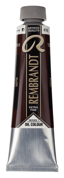 Peinture à l'huile Rembrandt en tube de 40 ml - Royal Talens - Extra-fine - Sepia