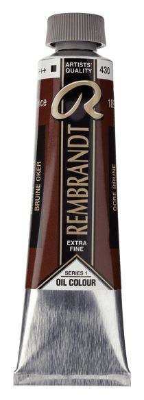 Peinture à l'huile Rembrandt en tube de 40 ml - Royal Talens - Extra-fine - Ocre brun