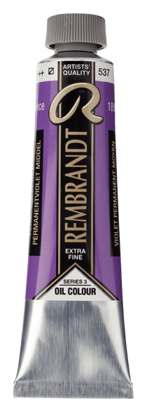 Peinture à l'huile Rembrandt en tube de 40 ml - Royal Talens - Extra-fine - Violet parmanent