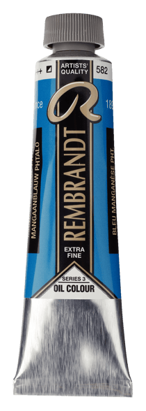 Peinture à l'huile Rembrandt en tube de 40 ml - Royal Talens - Extra-fine - Bleu manganèse