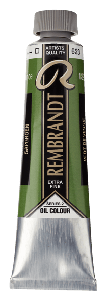 Peinture à l'huile Rembrandt en tube de 40 ml - Royal Talens - Extra-fine - Vert de vessie