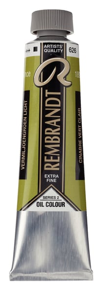 Peinture à l'huile Rembrandt en tube de 40 ml - Royal Talens - Extra-fine - Cinabre vert clair
