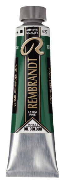 Peinture à l'huile Rembrandt en tube de 40 ml - Royal Talens - Extra-fine - Cinabre vert foncé