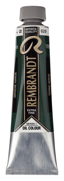 Peinture à l'huile Rembrandt en tube de 40 ml - Royal Talens - Extra-fine - Terre verte
