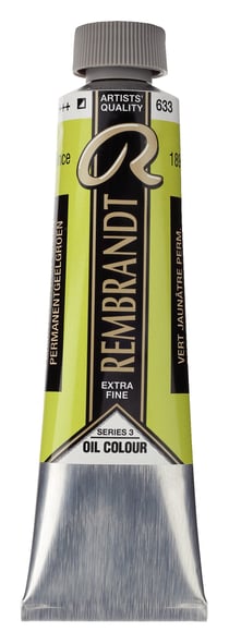 Peinture à l'huile Rembrandt en tube de 40 ml - Royal Talens - Extra-fine - Vert jaunâtre