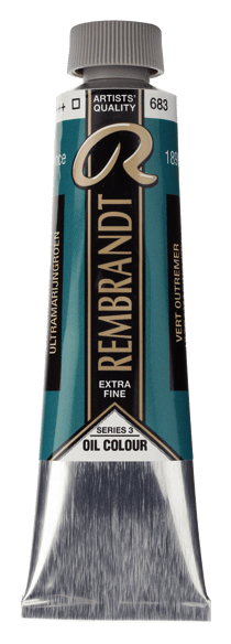 Peinture à l'huile Rembrandt en tube de 40 ml - Royal Talens - Extra-fine - Vert outremer