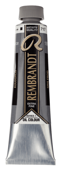 Peinture à l'huile Rembrandt en tube de 40 ml - Royal Talens - Extra-fine - Gris froid