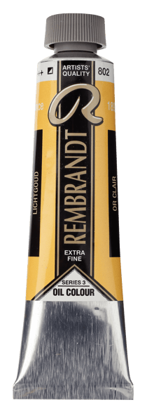Peinture à l'huile Rembrandt en tube de 40 ml - Royal Talens - Extra-fine - Or clair