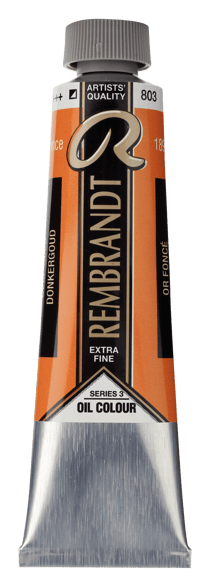 Peinture à l'huile Rembrandt en tube de 40 ml - Royal Talens - Extra-fine - Or foncé