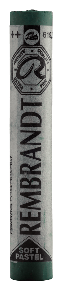 Pastel tendre Royal Talens - Rembrandt - Vert permanent foncé 3 n°619.3