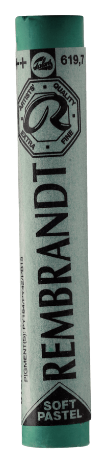 Pastel tendre Royal Talens - Rembrandt - Vert permanent foncé 7 n°619.7