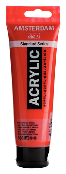 Tube 120 ml de peinture acrylique Royal Talens - Amsterdam - Rouge Naphtol Moyen