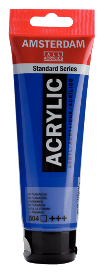 Tube 120 ml de peinture acrylique Royal Talens - Amsterdam - Outremer