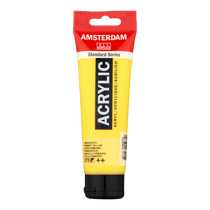 Tube 120 ml de peinture acrylique Royal Talens - Amsterdam - Jaune Primaire