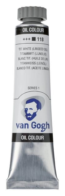 Tube 20 ml de peinture à l'huile Royal Talens - Van Gogh - blanc de titane - Fine