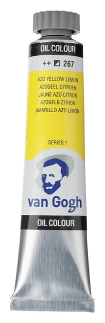Tube 20 ml de peinture à l'huile Royal Talens - Van Gogh - jaune azo citron - Fine