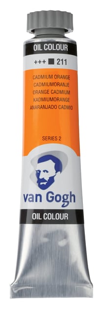 Tube 20 ml de peinture à l'huile Royal Talens - Van Gogh - orange de cadmium - Fine
