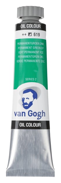 Tube 20 ml de peinture à l'huile Royal Talens - Van Gogh - vert permanent - Fine