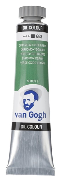 Tube 20 ml de peinture à l'huile Royal Talens - Van Gogh - vert oxyde de chrome - Fine