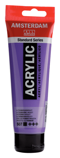 Tube 120 ml de peinture acrylique Royal Talens - Amsterdam - Outremer Violet